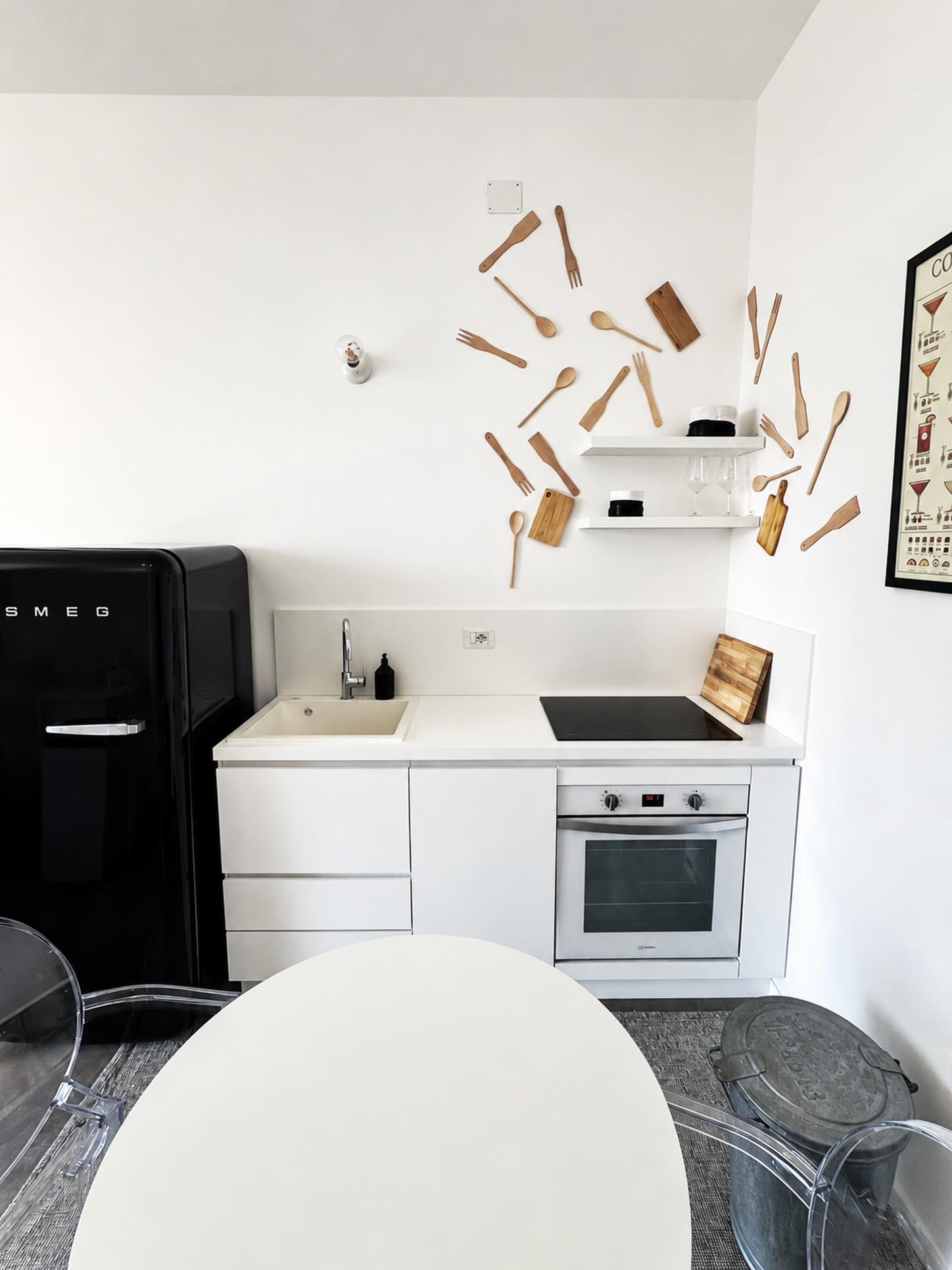 Cucina curata nei dettagli di Dimora Lessa